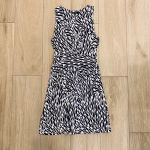 Tart Black and white V neck dress